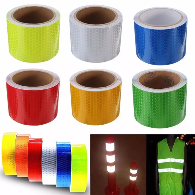 Safety Caution Reflective Tape Warning Tape Sticker Self Adhesive Tape 5cm x ~m'