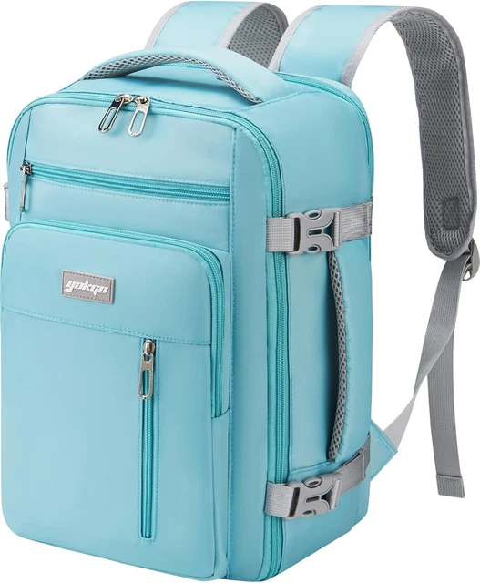 HOTOR Zaino Ryanair 40x20x25 - Zaino Da Viaggio Porta PC Di Grande Capacità, Multi-Tasca, Bagaglio A Mano Compatibile Ryanair Per Uomo E Donna, Per Pendolarismo, Viaggi In Aereo E Trekking, Beige - Foto 4