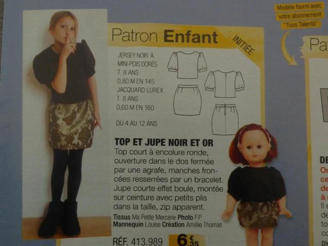 Patron De Couture Vintage PATRON DE FRANCE - Jupe Pour Femme - Années 2010, Occasion