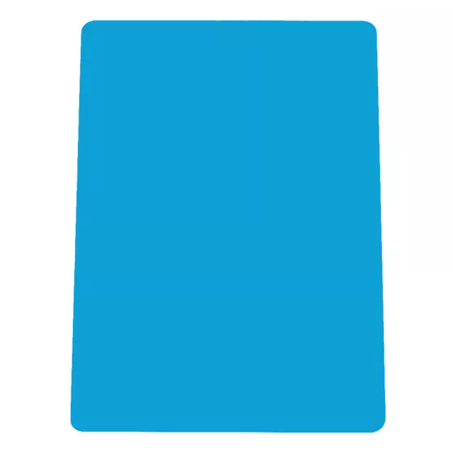 (Blue)Blank Business Card 50Pcs Non-Toxic Name Cards Rust Resistant Aluminium