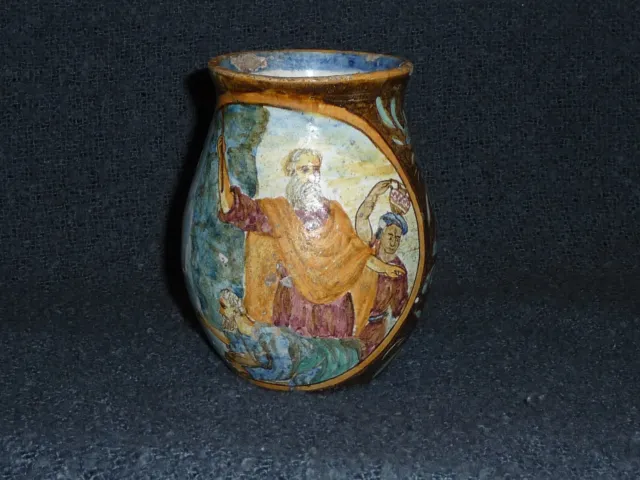 antique italian faience apothecary vase pharmacy jar pot apothekenvase 18th c