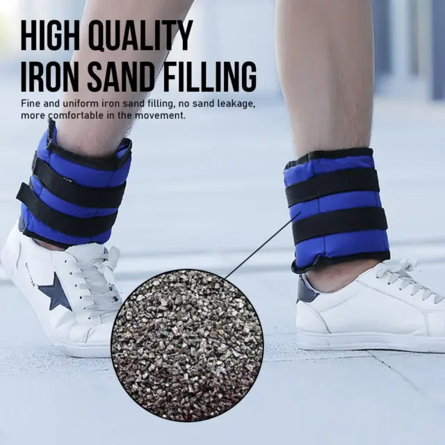 Ankle Wrist Leg Weights Straps Running Exercise Fitness Gym Strength Training UK