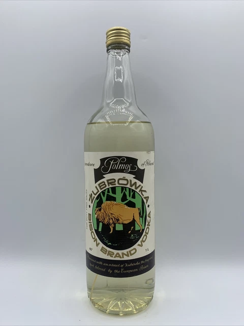 Zubrowka Bison Brand Vodka Polmos For Duty Free Sales 100cl 40% Vol.
