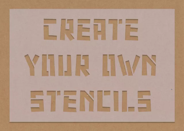 Custom Design Your Own Word Stencil Personalised Create Your Own Crafting DIY
