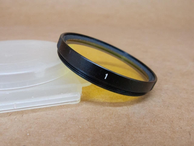 Leitz Leica Negro HOOBE / 13086 E39 No 1 Filtro Amarillo Claro en Guardián