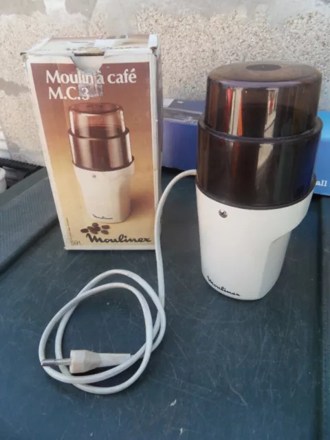 Vintage moulin a cafe electrique Moulinex kaffeemuhle electric coffee grinder