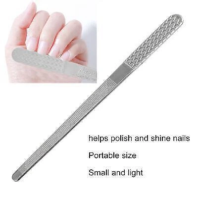 Professional Stainless Steel Double-Sided Nail File - Heavy Duty Beauty Tool