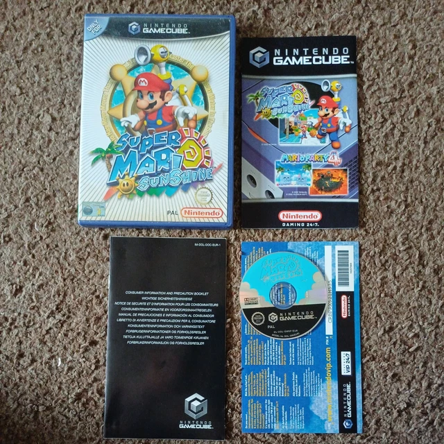JUEGO NINTENDO GAMECUBE Super Mario Sunshine Sin Manual PAL UK