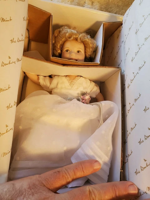 Shirley Temple 10” Porcelain Doll Curly Top Movie Classics Series Danbury Mint