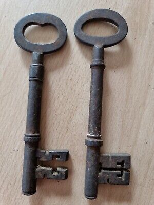 2 X 19th Century Victorian Keys English 120mm 125mm 2