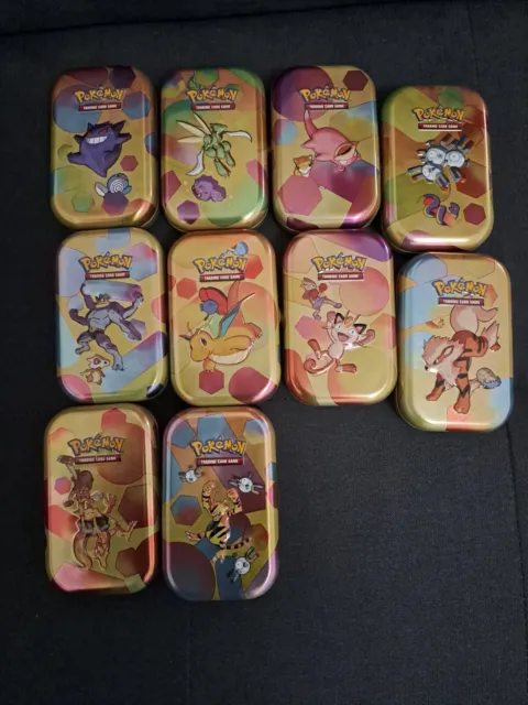 Lot De 10 mini tin 151 Vide Avec Jeton Et Carte