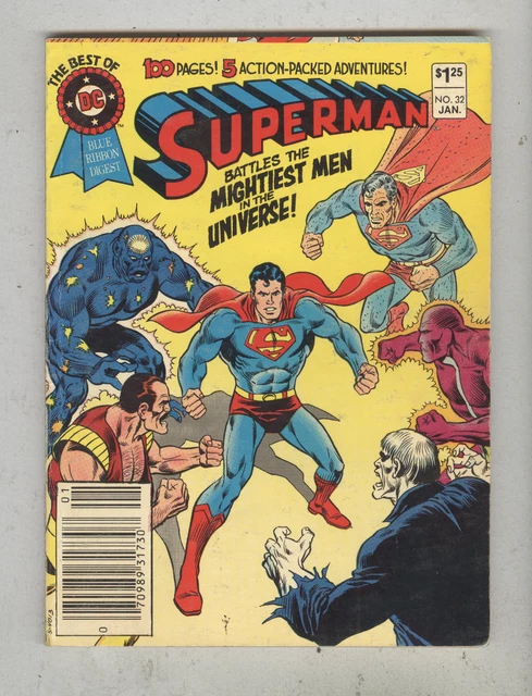 Best of DC Blue Ribbon Digest #32 January 1983 VG Parasite, Solomon Grundy