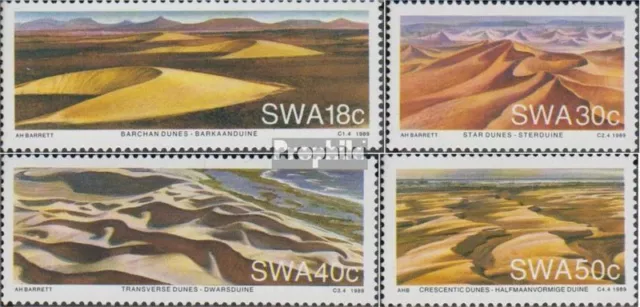 Namibia - África sudoccidental 641-644 (completa edición) usado 1989 Sanddünen e