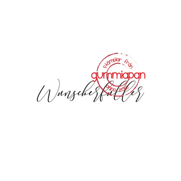 Gummiapan Gummistempel 18030115 - Wunscherfüller Wunsch Geschenk Überraschung