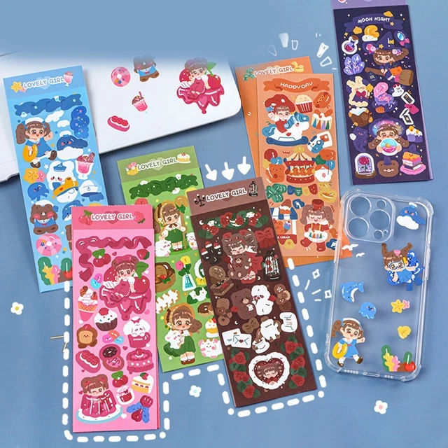 Cómoda pegatina mascota mejoras para el hogar tarjeta niña lindo álbum de colección
