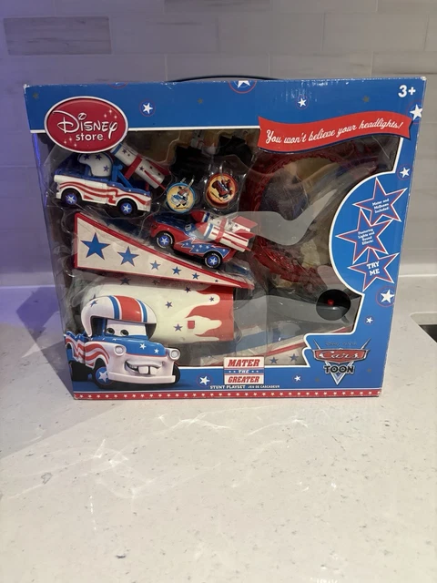 DISNEY CARS TOON Mater the Greater Stunt Playset New In Box