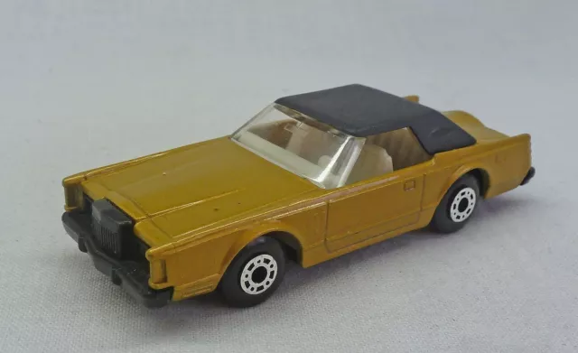 Matchbox Superfast MB28 Lincoln Continental GOLD BULGARIAN