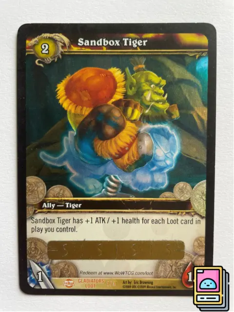 Sandbox Tiger - Unscratched Loot Card - World of Warcraft TCG