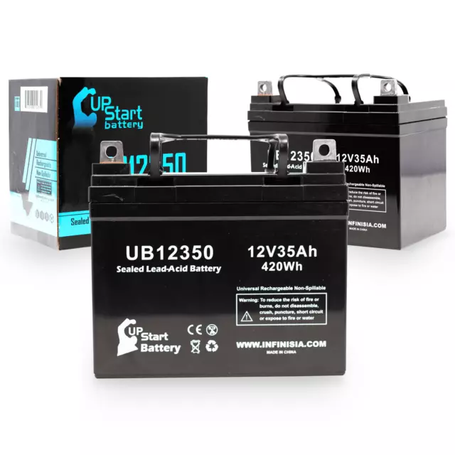 2x 12V 35Ah Sealed Lead Acid Battery For Pride CELEBRITY XL SCOOTER UB12350