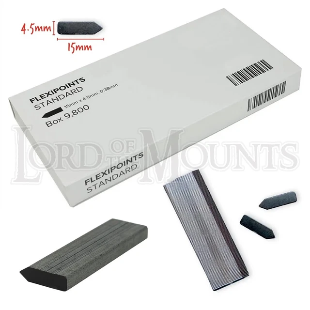 Standard Flexipoints 15mmx4.5mm Picture Frame Framing Inmes Tabmaster Flex T-220