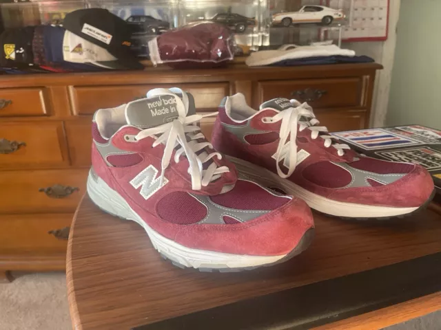 NEW BALANCE 993 Burgundy Running Shoes Made in USA Men s Size 12.5 2E Wide 150.00 PicClick
