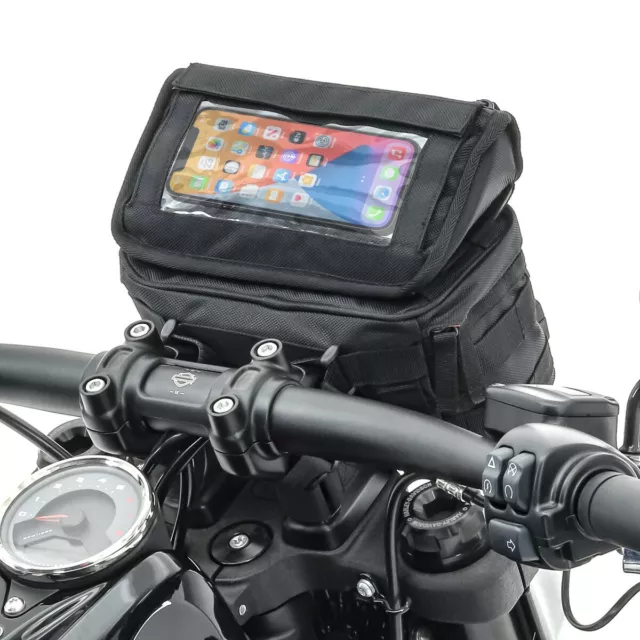 Motorrad Lenkertasche für Chopper und Cruiser Handyhalterung Craftride LB2