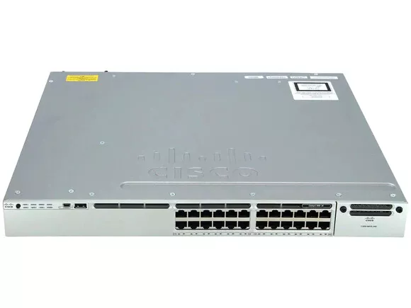 ⭐ CISCO WS-C3850-24T-E 24x10/100/1000 Gigabit IPServices Switch +Rack PSU Tested