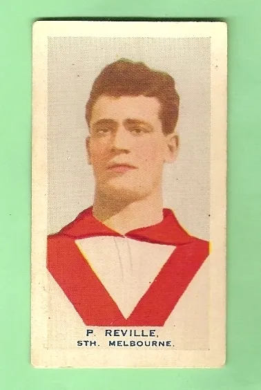 1930 Victorian Footballers Card - Bdv Cigs. #3  Peter  Reville, South Melbourne