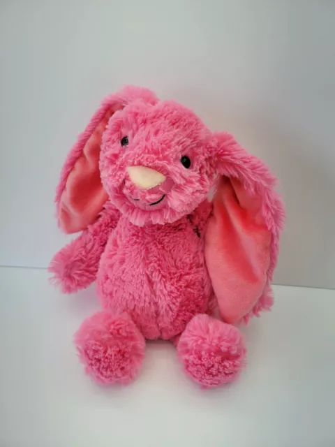 Gitzy Pink Bunny Rabbit 12 in Plush Stuffed Animal Toy Floppy Ears Soft