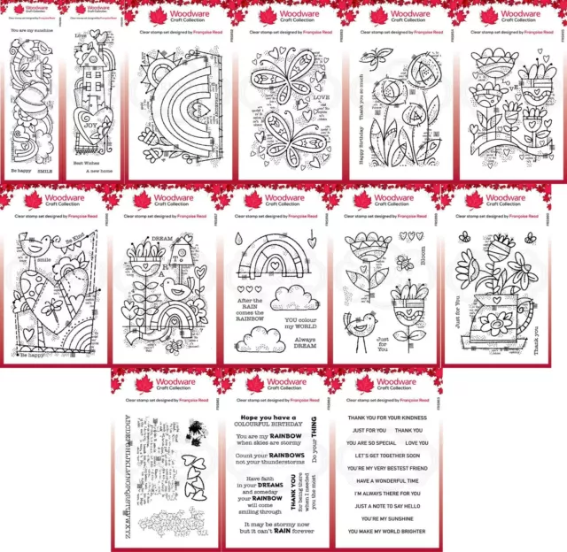 Holzware klare Einzelbriefmarken - von Francoise Read - kreativer Ausdruck