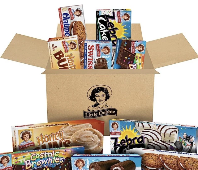 LOT DE 48 variétés de gâteaux snacks Little Debbie. Toujours frais
