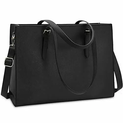 Sac Cabas Femmes Sac à Main en PU Cuir Grand Capacité Sac Ordinateur Portable 15