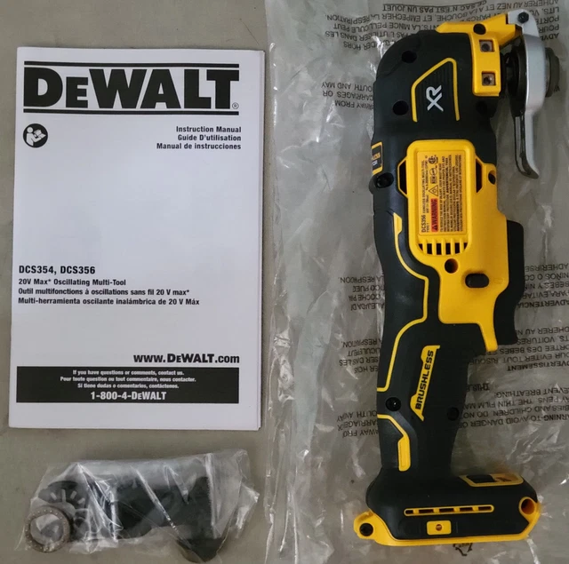 NEW DEWALT DCS356 3Speed Brushless 20V MAX XR Oscillating MultiTool