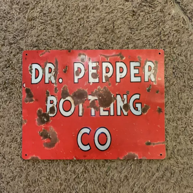 Dr Pepper Bottling Rustic Rust Sign Cola Soda Bar Shop Kitchen A056 Tin