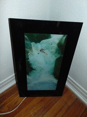 VTG Motion Light-Up Sound Canoe Waterfall Picture Risk Dare to Confront Wall Art