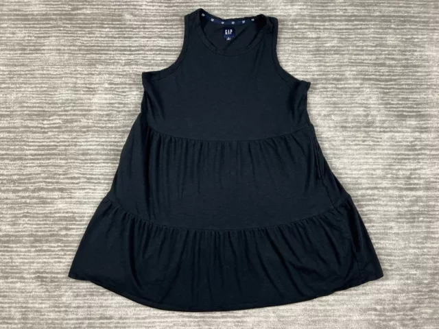 Gap Dress Womens XL Black Sleeveless Cotton Modal Tank