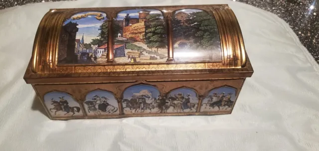 E. Otto Schmidt Lebkuchen Nurnberg Biscuit Tin Vintage Box German