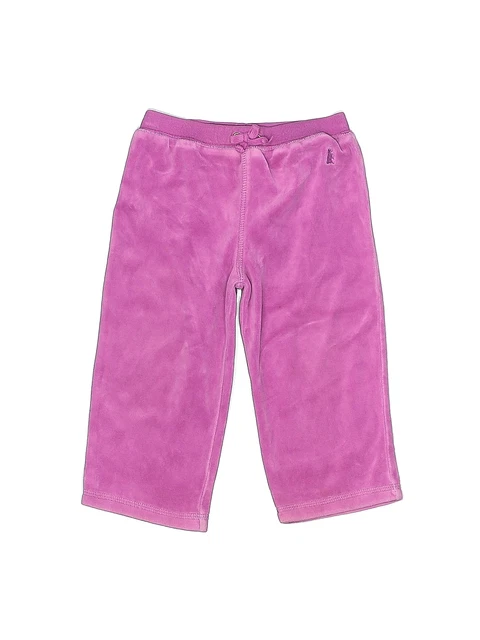 Juicy Couture Girls Pink Velour Pants 12-18 Months