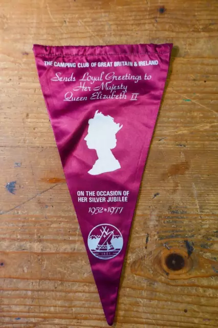 The Camping Club of G. Britain & NI - 1970's Cloth Banner, Flag or Pennant - ER2