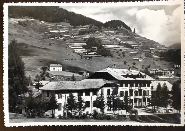 Rara Foto Cartolina ACIDULE DI PEIO TRENTO - Grande Albergo Peio - VG 1951