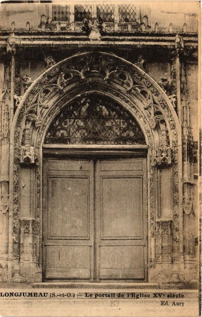 CPA AK LONGJUMEAU - Le Portail de l'Église (385066)