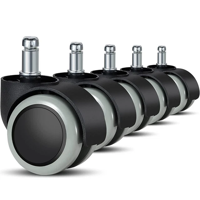 5 Pack BüRo Stuhl Rollen 11 Mm / 22 Mm Boden Rollen für Gaming E2U2