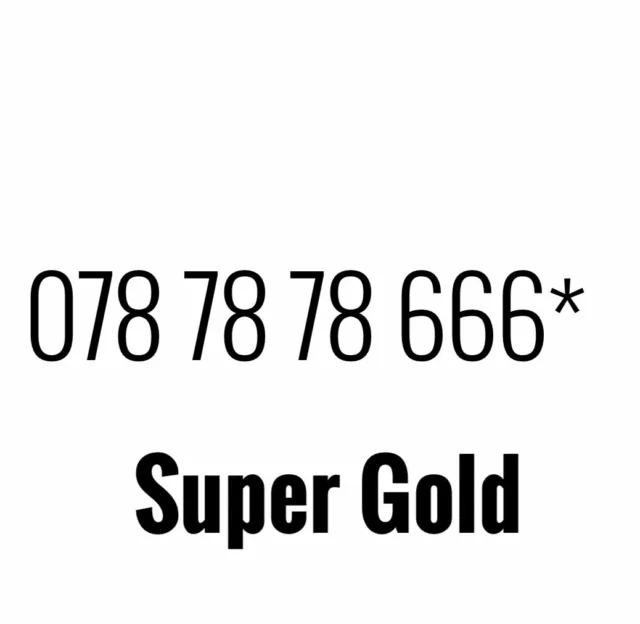 Gold Vip Business Easy Memorable Mobile Phone Number Platinum Sim