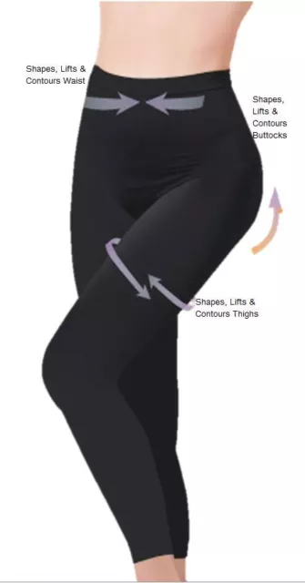 SANS COUTURE TAILLE Haute Amincissant Faconnement Controle Legging Noir 2 Paire EUR 21 91 PicClick FR