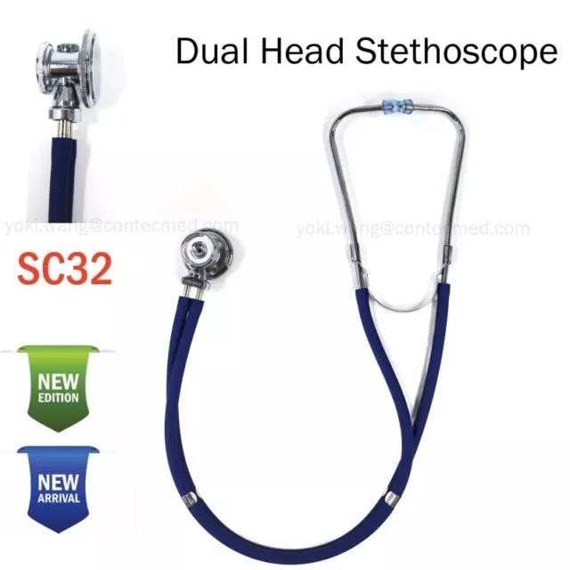 CONTEC SC32 Duel Head Stethoscope Profession Cardiology Machine 2 Colors Option