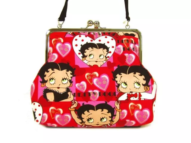 Betty Boop Pink Purse Handbag Hearts