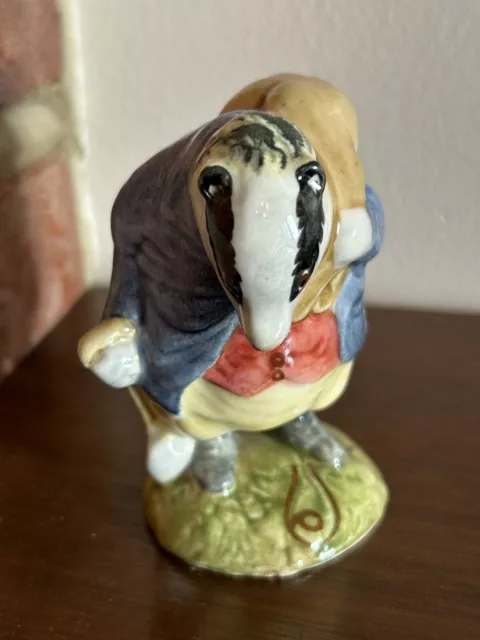 Vintage Beatrix Potter Tommy Brock Beswick Badger Figurine, F W Warne 1955.