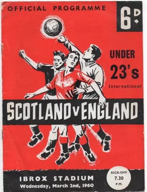 Mar 60 SCOTLAND v ENGLAND U-23 International