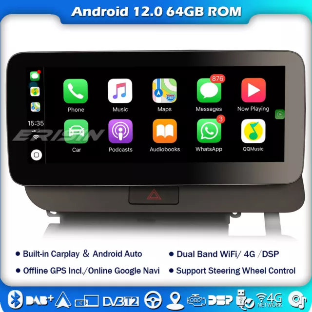 Android Autoradio RDS for AUDI TT MK2 GPS DVD DAB+4G DVB Canbus WIFI Carplay
