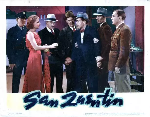 San Quentin lobby card Ann Sheridan Humphrey Bogart Pat O'Brien 1937 OLD PHOTO